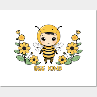 Bee Kind Posters and Art